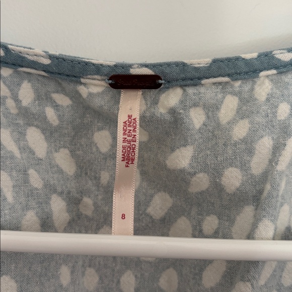 Free People Bennett cloud Top Cropped Vest (top only. Size 8 - Picture 3 of 7